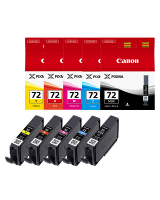 Pack cartuchos negro + color Canon PGI-72