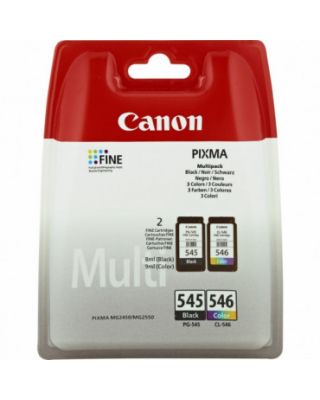Pack tinta color y negro Canon PG-545 / CL-546