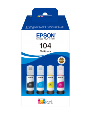 104 Eco Tank 4-colores Multipack