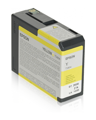 Cartucho tinta amarillo Epson T5804 80 ml.